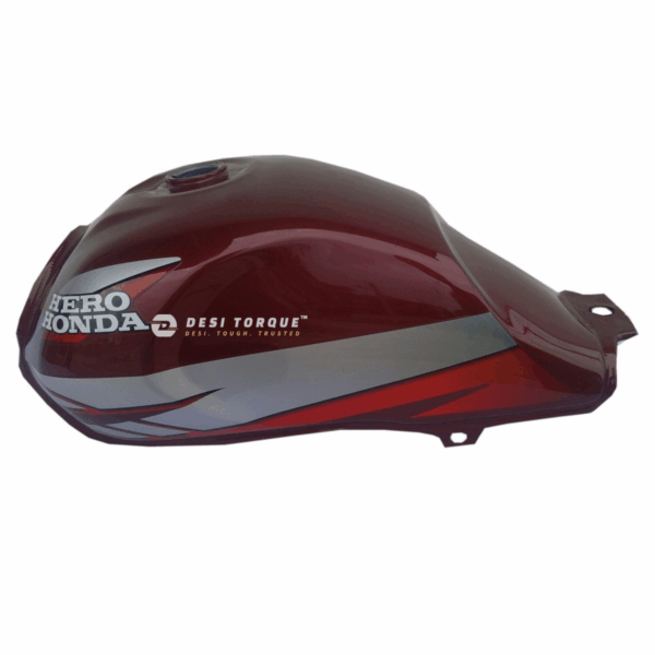 desitorque-hero-cd-deluxe-petrol-tank-new-model-wine-red-fuel-tank