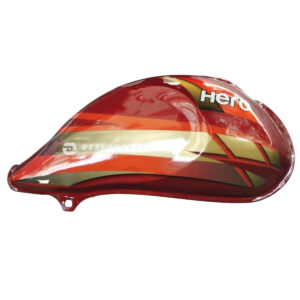desitorque-hero-cd-deluxe-petrol-tank-red-orange-fuel-tank